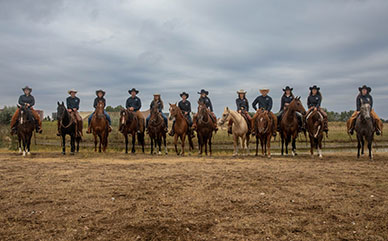 photo of the ranch horse team