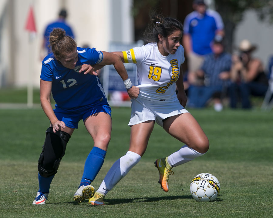 LCCC Golden Eagle Abby Morillon in action against Iowa Western Community College last September in Cheyenne.