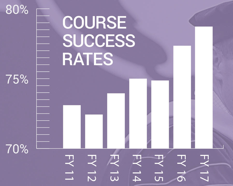 Course Success Rates Graph