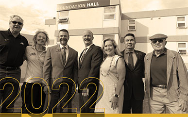 photo of the naming for Foundation Hall