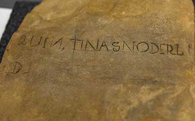 words carved into stone