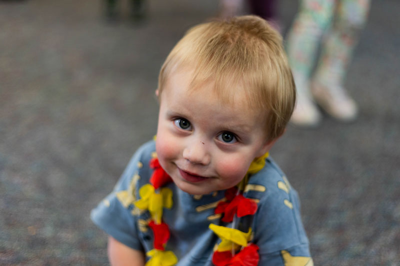 Photo of a young child attending the Children's Discovery Center