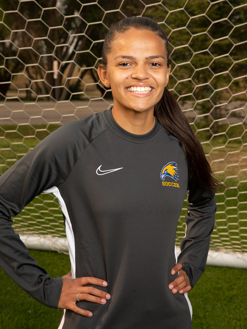 Thalita Portela in her LCCC soccer photo