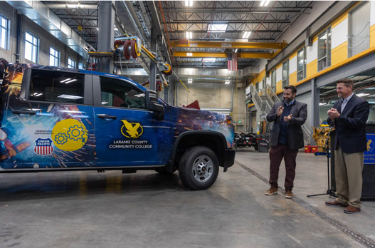 photo of the LCCC Welding Truck at the unveiling