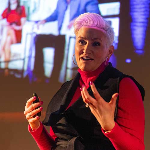 Amanda Brinkman speaking