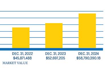 part of a chart with endowment funds