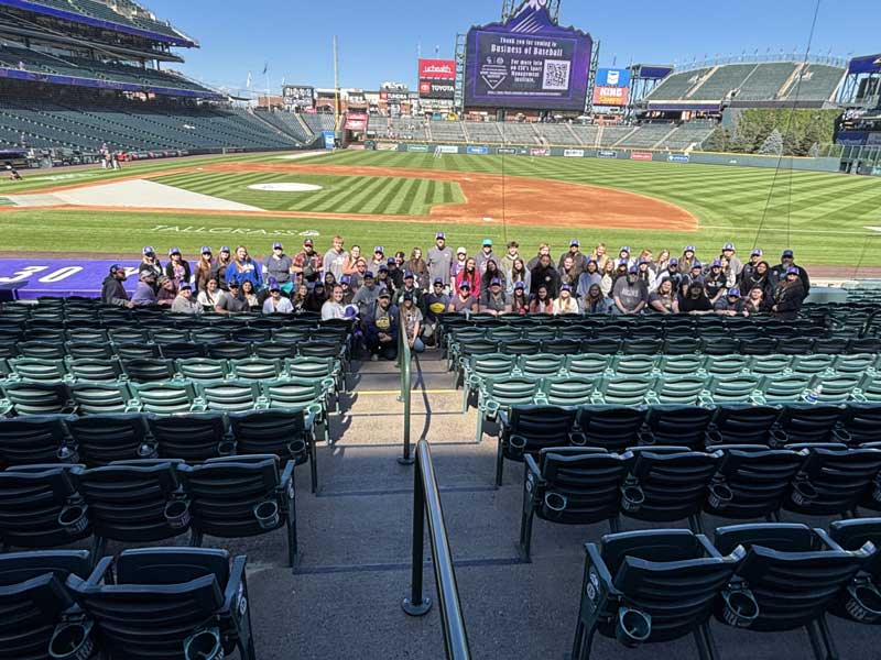 LCCC students at Coors Field for the Colorado Rockies baseball stadium