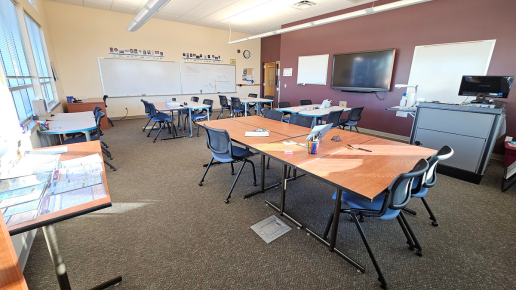 Learning commons from the back corner