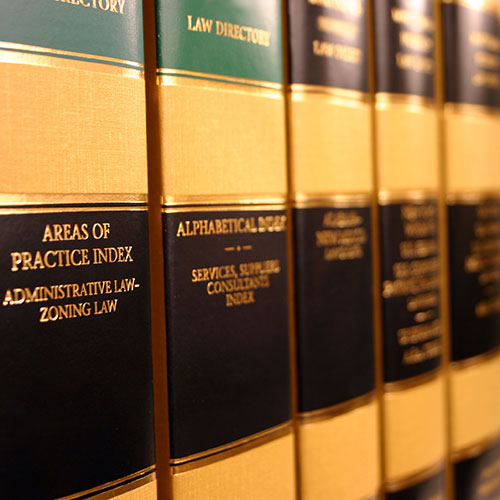 line of law books