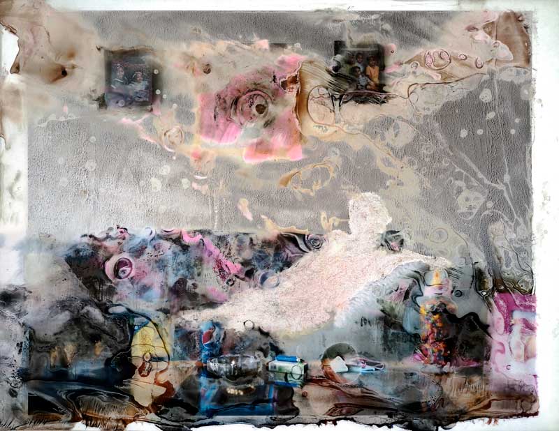 abstract artwork with swirls of color by Justin Carney