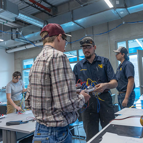 Trades and Technical Studies students working in class