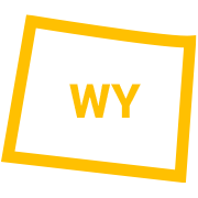 WY map outline