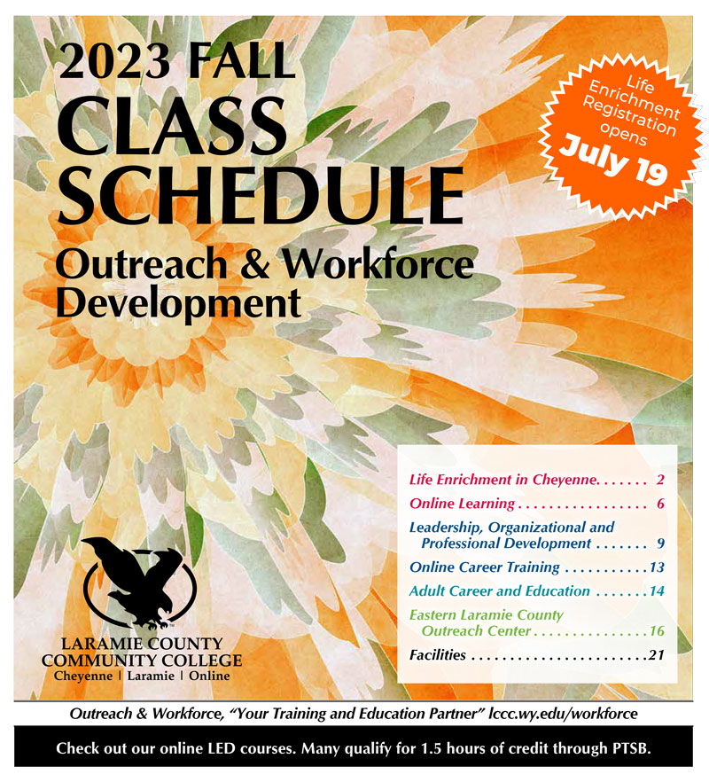 2023 Fall Class Schedule for Outreach and Workforce Development