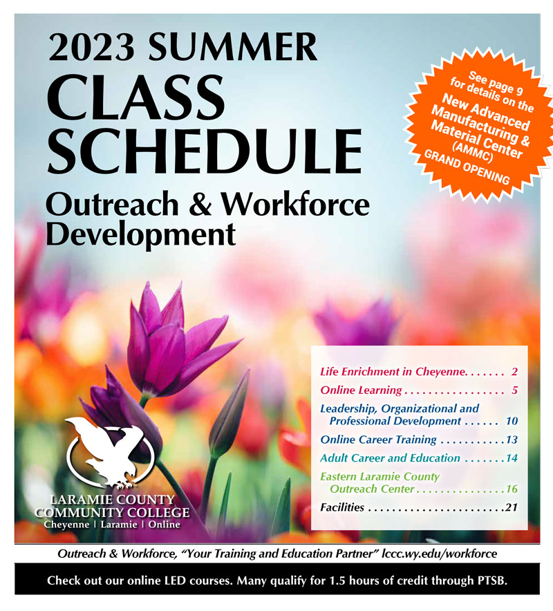 2023 Summer Class Schedule for Outreach and Workforce Development