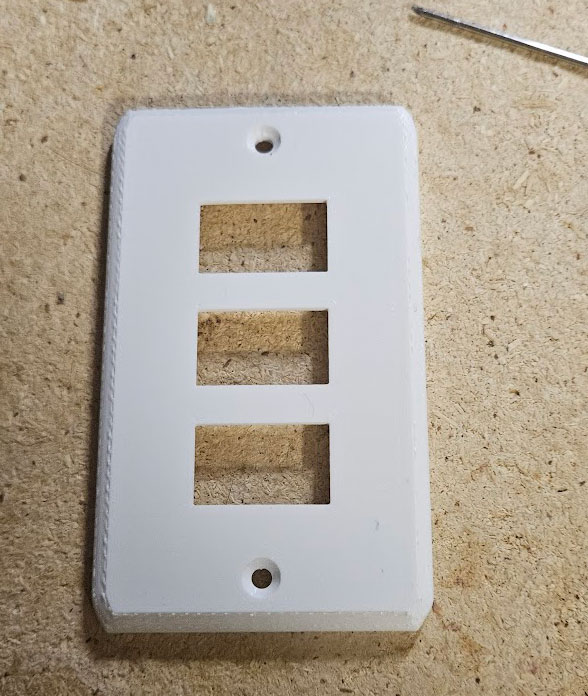 3D printed switch plate cover