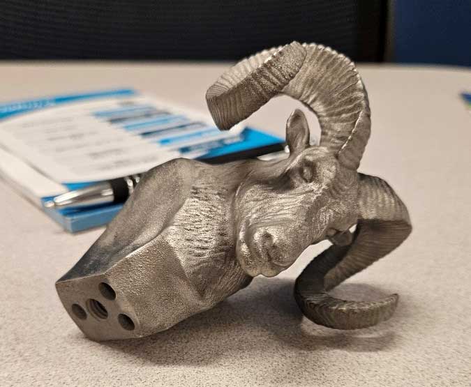 3D metal printed ram